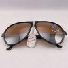 Vintage IXO 432 BLACK SUNGLASSES BROWN FLASH GRAY LENS MADE IN FRANCE