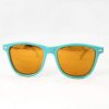 Alain Prost 031 Aqua Green Sunglasses PC Brown Lens Orange Anti-Reflective By Vuarnet Made in France
