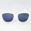 Alain Prost 031 White Sunglasses Gray Anti-Reflective Blue Lenses By Vuarnet Made in France
