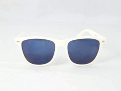 Alain Prost 031 White Sunglasses Gray Anti-Reflective Blue Lenses By Vuarnet Made in France