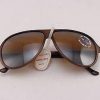 Vintage IXO 432 BROWN SUNGLASSES BROWN FLASH GRAY LENS MADE IN FRANCE