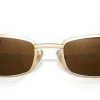 Vintage VUARNET 062  GOLD Matte  Sunglasses PX2000 Brown MINERAL lens