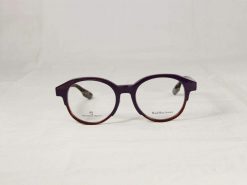 Alexander McQueen MCQ 0054/F GGH Purple Burgundy Round Eyeglasses