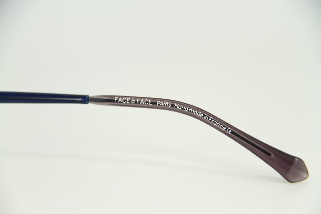 FACE A FACE OZONE Half-Rim Frame Blue Eyeglasses Glasses Made in France ...