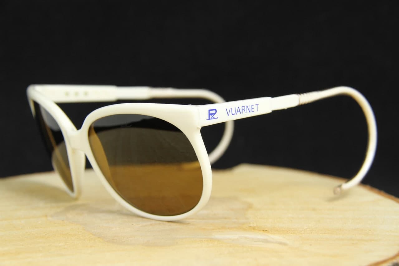 Vintage Vuarnet 002 White Cable Hook Sunglasses PX2000 Mineral Brown ...